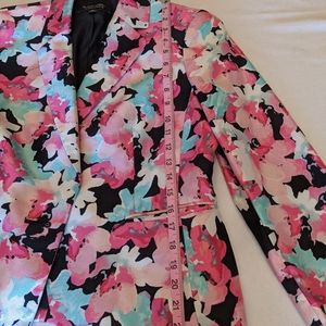 Evan Picone suit jacket floral print size 8